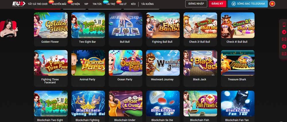 Tham gia EU9 trải nghiệm các game Casino ảo