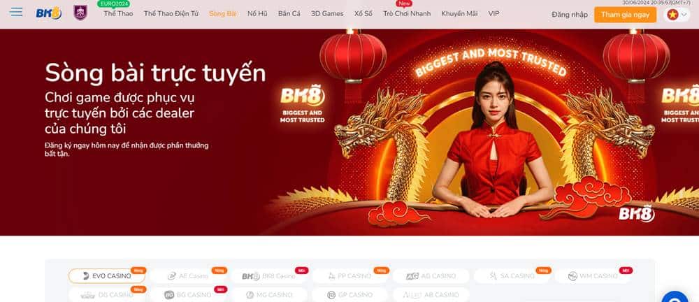 Trải nghiệm thú vị cùng Sòng bài trực tuyến BK8